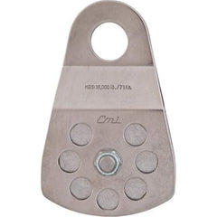 CMI RP105 3-inch single pulley with aluminum sheave and stainless sideplates for durable lifting
