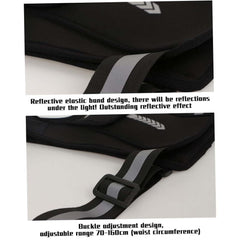 CNAFGBGG running vest back reflective panel improves visibility at night.