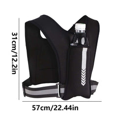 CNAFGBGG running vest water bottle pocket keeps hydration handy.