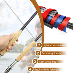 Cndiyald carbon rod delivers reliable balance for precise casts.