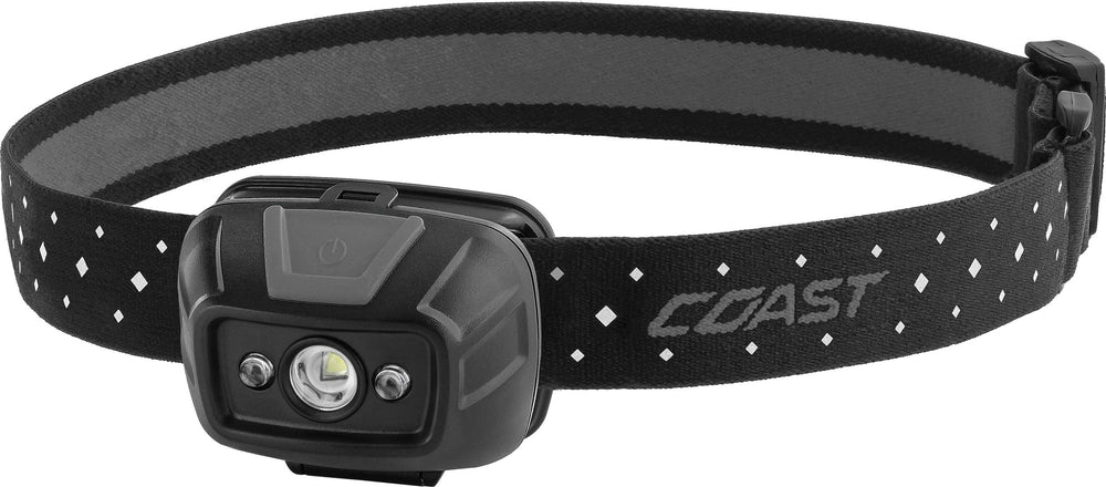 Coast FL19 wide-angle beam for broad visibility during outdoor tasks.