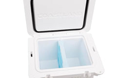 COASTLAND Delta 25qt cooler compatible divider helps separate foods and drinks.