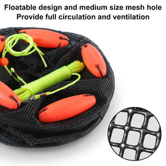 Coated quick-drying mesh live fish basket