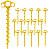 COBARYEN screw-in ground anchor spiral peg 9.4-inch securely steadies tents in wind