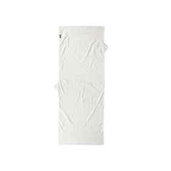 COCOON Premium TravelSheet Natural with side Velcro closure for secure, private access on the go.