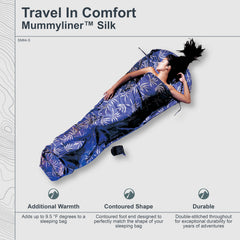 COCOON Leaves MummyLiner - top opening for easy entry on the go