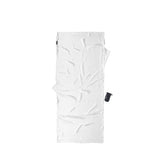 COCOON Silk TravelSheet Natural side-opening Velcro closure for privacy.