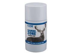 Code Blue Calming Zone scent stick applied to gear to mask odor.