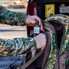 Code Blue Scrape Mate with tarsal gland scent attracts curious bucks.