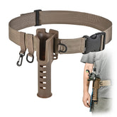 CODEK adjustable fishing rod holder belt in Black/Khaki/Green colorway