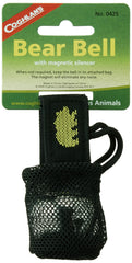 Coghlan's bear bell attached to clothing for audible wildlife alerts