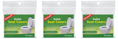 Coghlan's biodegradable toilet seat covers provide hygienic protection on the go