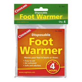 Coghlan's disposable foot warmers in packaging for travel warmth