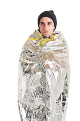 Coghlan's Emergency Bivvy windproof waterproof shelter protects outdoors during storms.