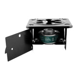Coghlan's folding stove unfolded and ready to cook at a campsite.