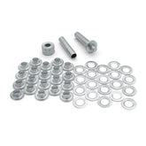 Coghlan's grommet kit close-up with nickel-plated grommets for durable outdoor repairs.
