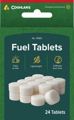 Coghlan's solid fuel firestarting tablets 24-pack ready for camping heat and portability