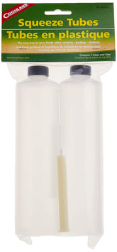 Coghlan's squeeze tubes with clear 8 oz body for camping sauces