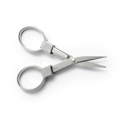 Coghlan's stainless steel folding scissors folded compact for travel and storage