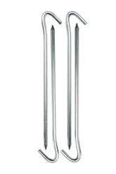 Coghlan's steel tent pegs 7in 4pack provide stable anchoring on uneven ground.