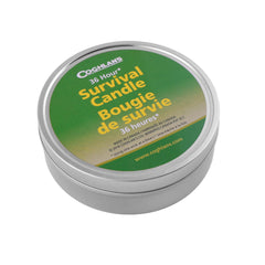 Coghlan's survival candle inside an aluminum tin for emergency lighting