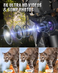 Cokque trail camera 65ft detection distance enables reliable wildlife monitoring from afar