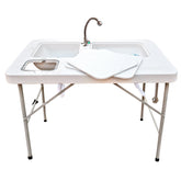Coldcreek Outfitters work station table portable setup ideal for camping and backyard cleaning