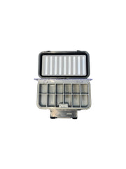 Coldwater Fly Box with slit-foam stores up to 216 flies, ideal for on-water setups.