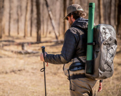 Coldwater Fly Fishing neoprene case attaches to belt for quick access between casts.