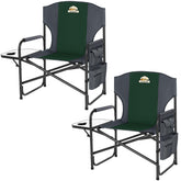 Colegence Directors Chair with a 28-inch wide seat for outdoor comfort.