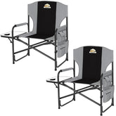 Colegence oversized directors chair outdoor set 2 with sturdy steel frame for rugged outdoor seating.