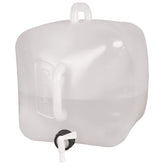Coleman 5-Gallon water carrier with spigot for easy campsite dispensing.