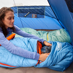 Coleman Big Bay compressible stuff sack ready for packing
