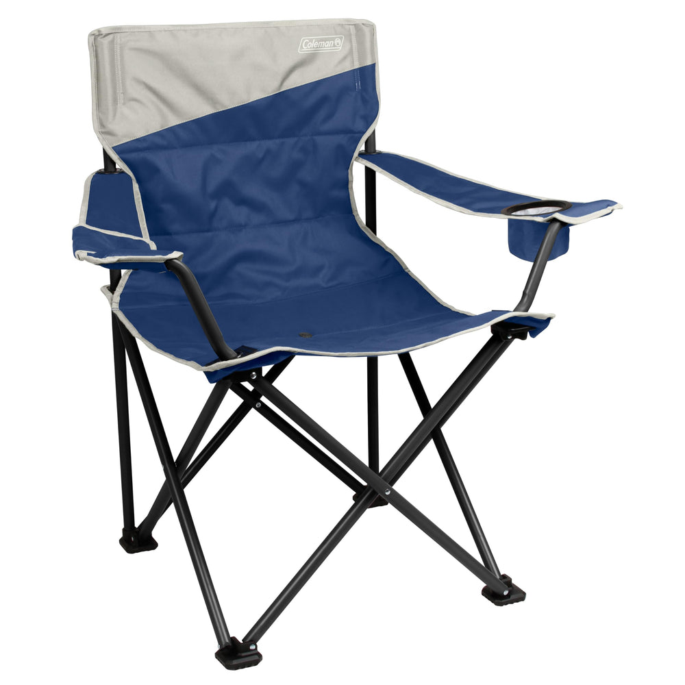 Coleman Big-N-Tall chair with side pocket for essentials during outdoor seating