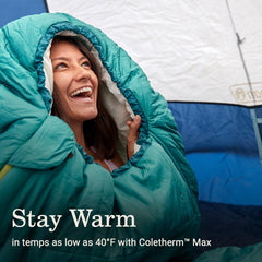 Coleman ZipPlow design prevents snags for easy access.