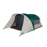Coleman Cabin Tent exterior with screened porch for bug-free lounging and storage