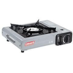Coleman Camp Bistro 1-burner stove with carry case enabling easy outdoor cooking on trips.