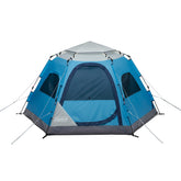 Coleman Camp Burst tent setup-45s showing quick pop-up shelter