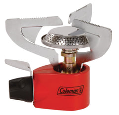 Coleman Classic 1-Burner Stove folded for ultra-light packing and travel
