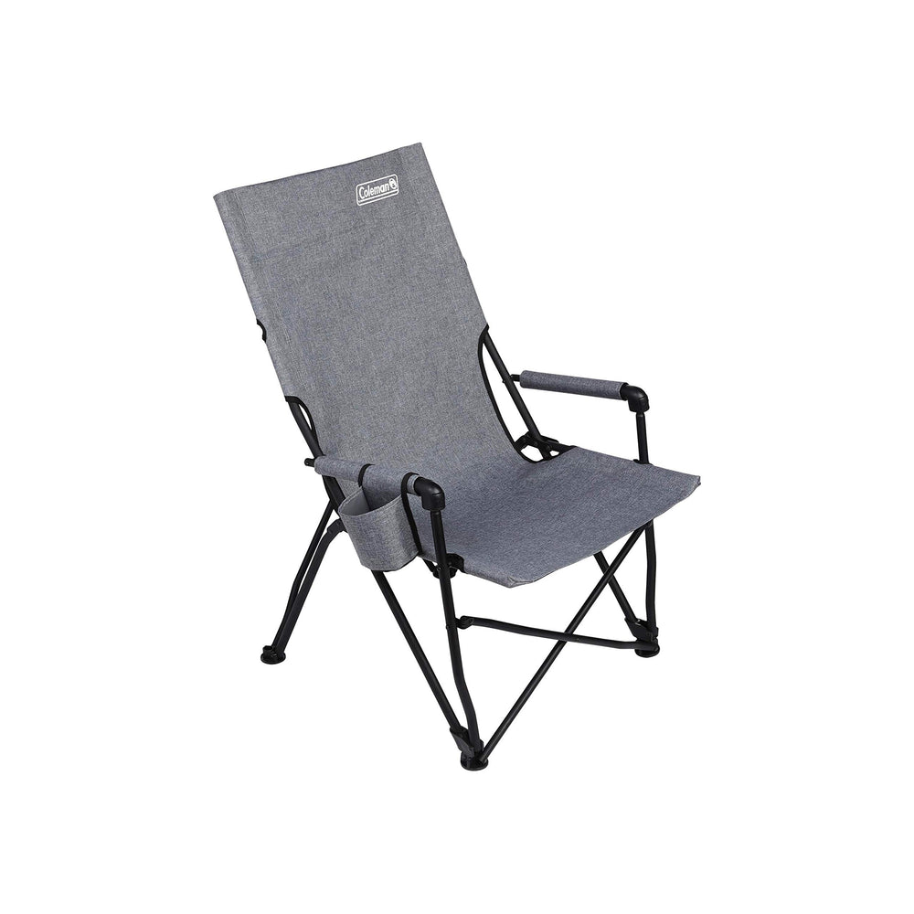 Coleman Forester Series Sling Chair side view shows sturdy steel frame and compact seating