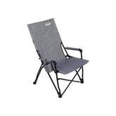 Coleman Forester Series Sling Chair side view shows sturdy steel frame and compact seating