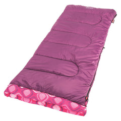 Coleman Kids 45F bag interior features Comfort Cuff for soft facial comfort.