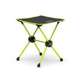 Coleman Mantis space-saving side table in compact form for easy transport and setup
