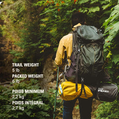 Coleman PEAK1 7000-series aluminum poles ensure lightweight strength in gusty conditions.