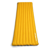 Coleman PEAK1 sleeping camp pad with integrated valve for quick inflation.