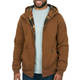 Coleman Polar fleece-lined hoodie with hood provides warm collar for chilly outdoor days.