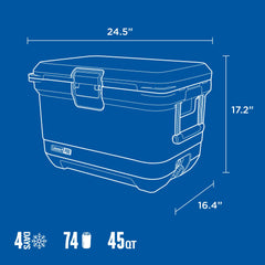 Coleman Pro extra-thick-walls boost durability and ice retention.