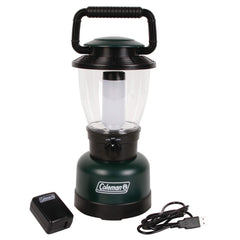 Coleman Rugged Lantern front view, 400 lumens for backyard gatherings