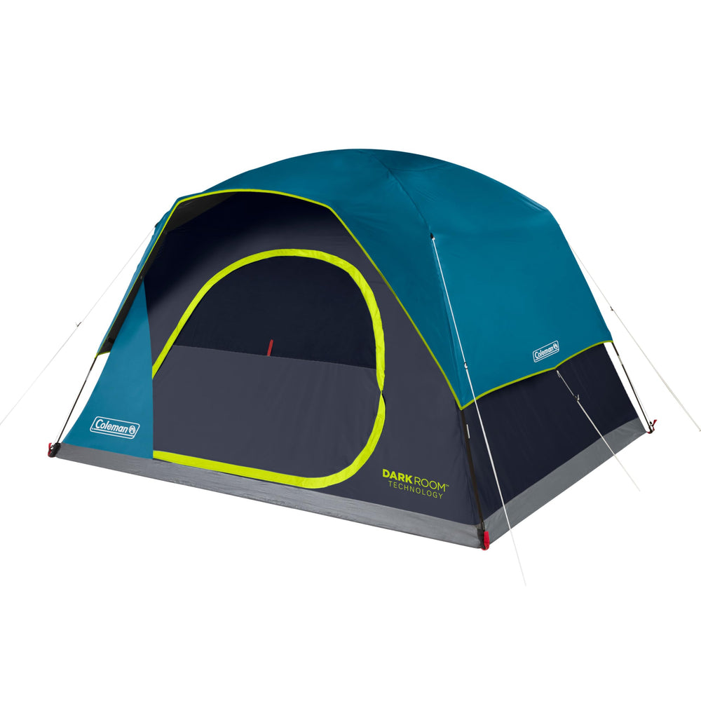 Coleman Skydome Dark Room tent setup with quick assembly and spacious interior.