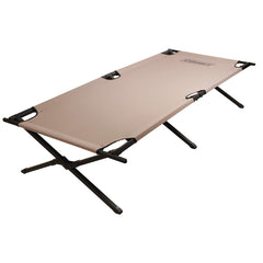 Coleman Trailhead II cot in setup position for easy camping sleep